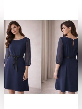 Ted Baker London dress in navy blue
